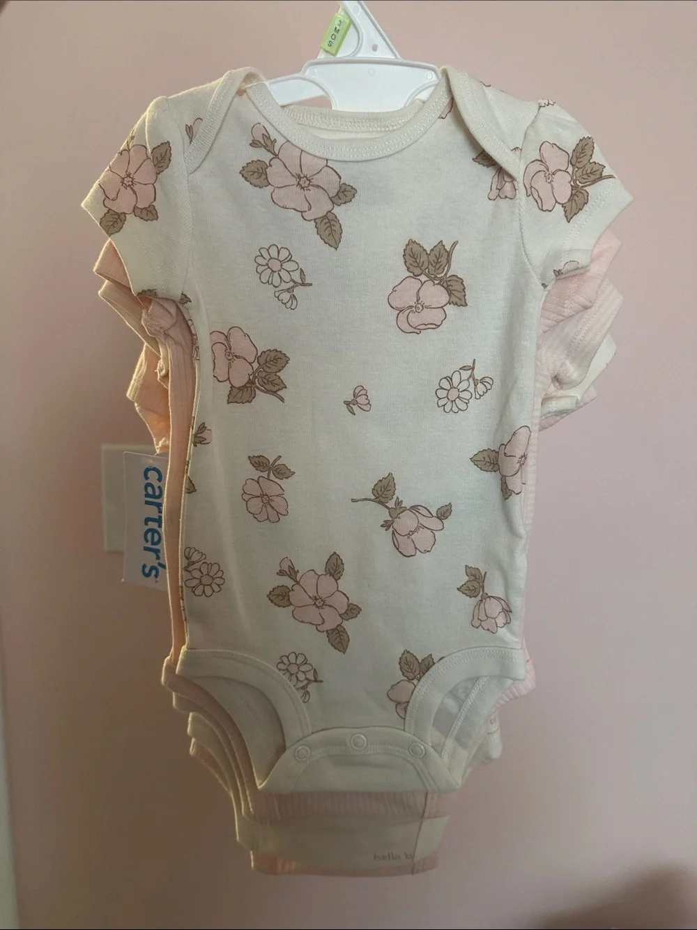 Short-Sleeve Bodysuits (5 Pack) size 3 months. Nwt